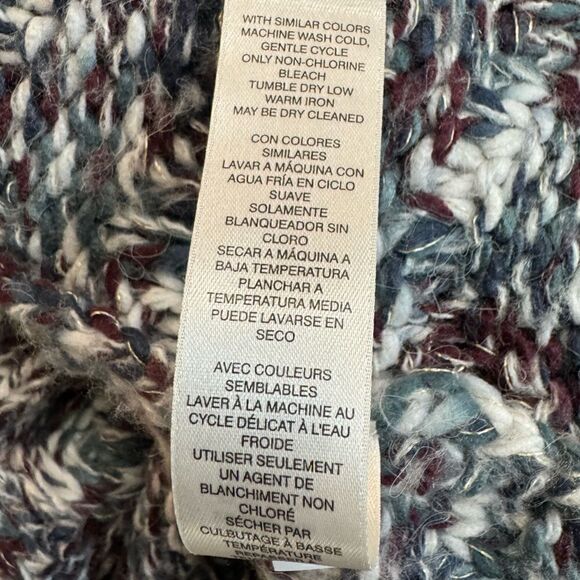 Chico’s Sleeveless Soft Cardigan Blue Purple White Size Small - Picture 9 of 9